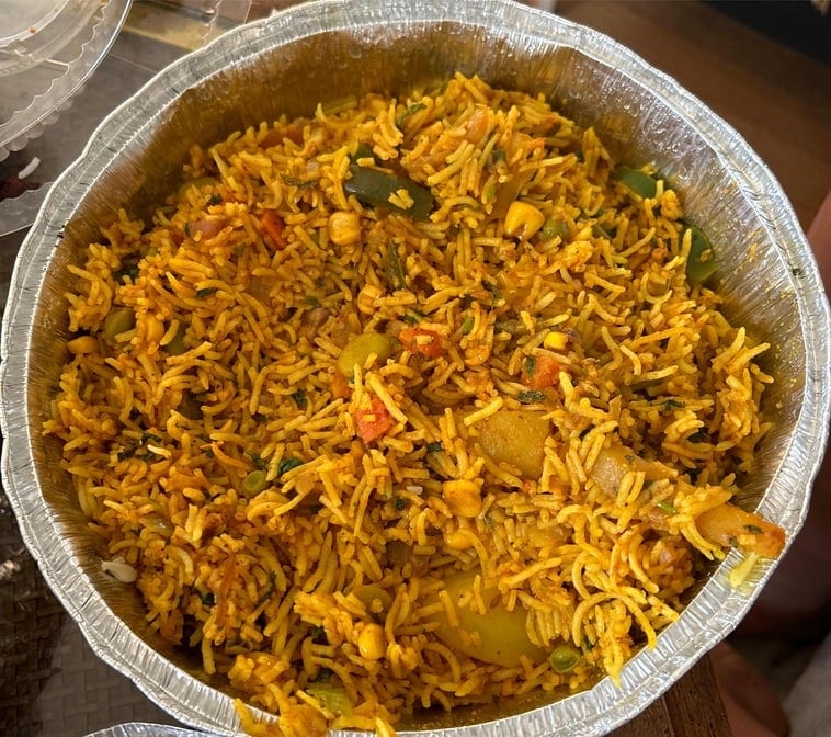 Vegetable Biryani.