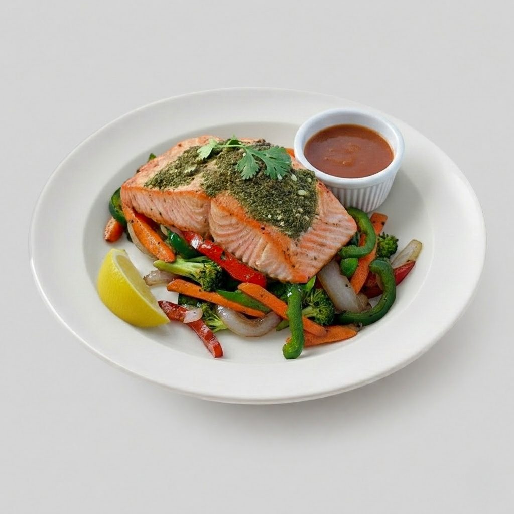 Garlic Herb Salmon.